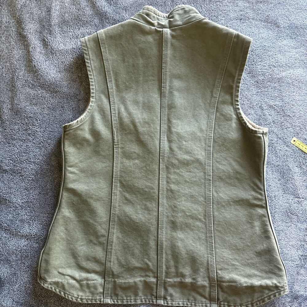 Carhartt Lined Vest Olive/Army Green, Woman’s Size M - Picture 5 of 7